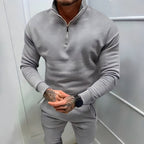 Sartoria: svetr Muscle Fit s polovičním zipem