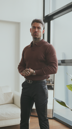 Sogno: úpletový svetr Muscle Fit