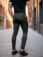 Slim fit kalhoty bez pomačkání