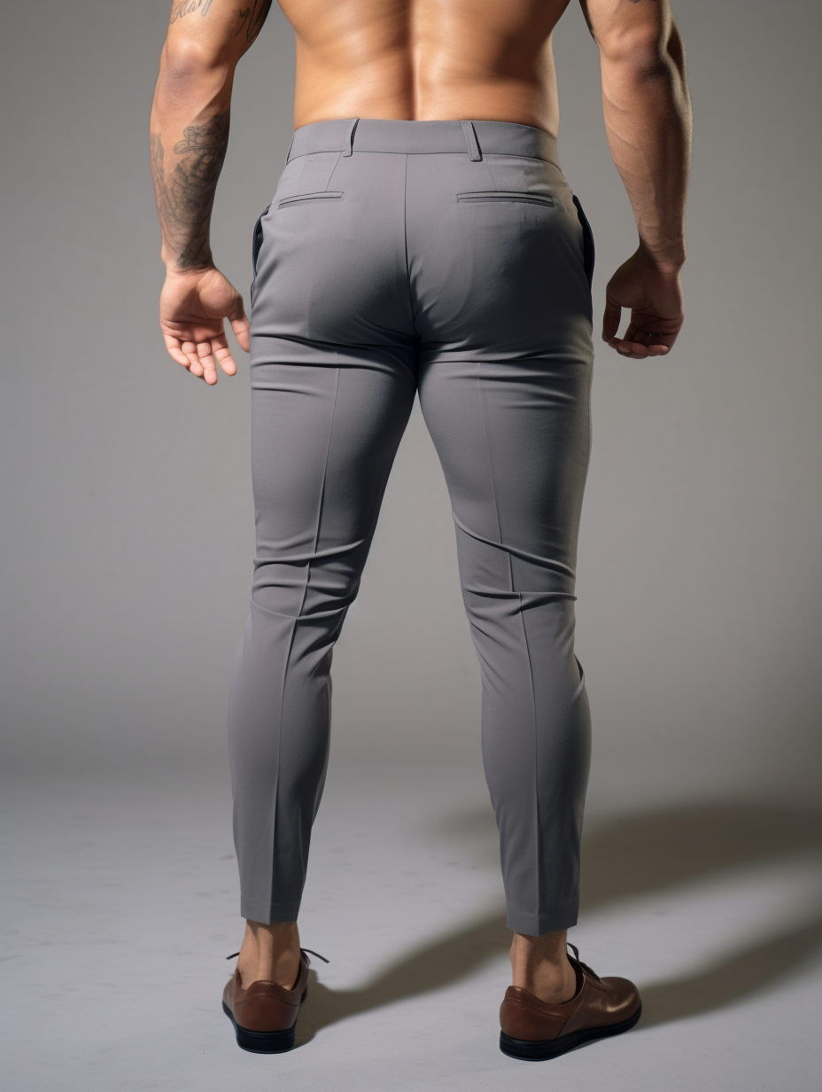 Slim fit kalhoty bez pomačkání