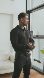 Sogno: úpletový svetr Muscle Fit