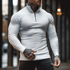 Sartoria: svetr Muscle Fit s polovičním zipem